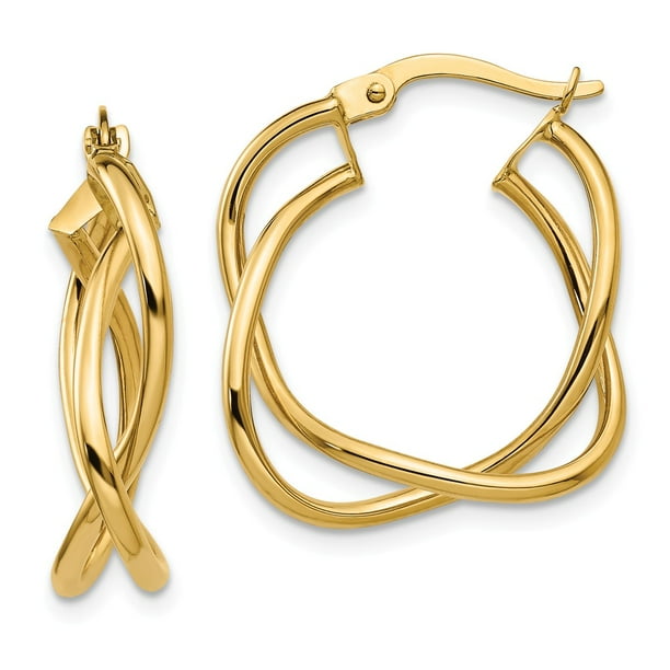 Leslies Real 14kt Yellow Gold Fancy Earrings Leslies Real 14kt Yellow Gold Fancy Earrings